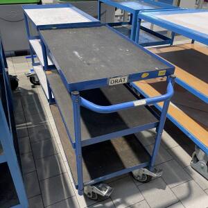 2x Mobile Tables/Fahrb. Tische