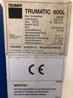 Trumpf Trumatic 600L CNC Punch/Laser - 3