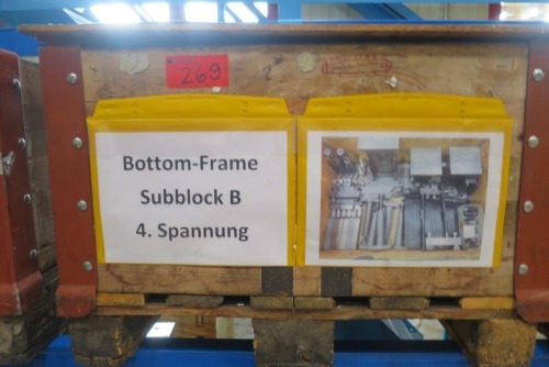 Clamping device Botten-Frame Subblock B 4. clamping