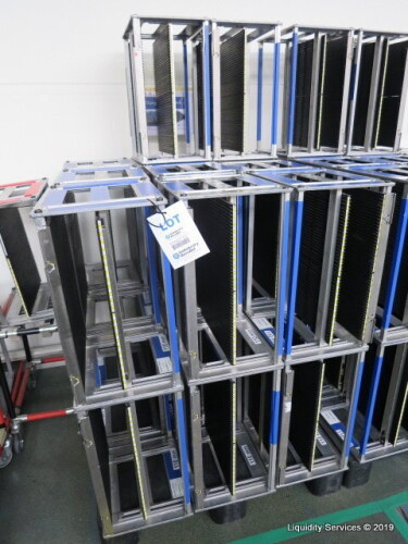 Twenty 110mm Adjustable PCB Magazines To include ESD pallet