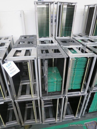 Twenty 185mm Adjustable PCB Magazines To include ESD pallet