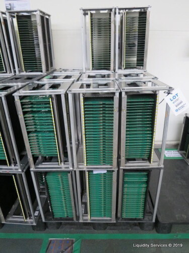 Twenty 185mm Adjustable PCB Magazines To include ESD pallet