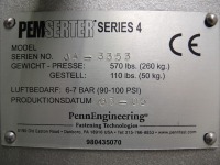 PEM PEMSERTER Series 4 press-in machine #38 - 7