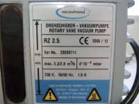 Vacuubrand Model RZ 2.5 Rotary Vane Vacuum Laboratory Pump - 4