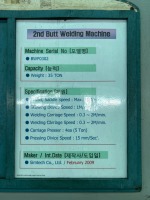 BUTT WELDING MACHINE SIMTECH - 22