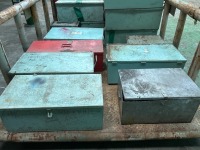 ASSORTED ITEMS(BOLTS, IRON SHEET BOXES ETC) - 8