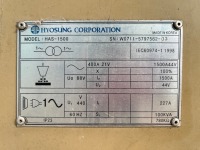 8x AC WELDING POWER SOURCE/SUBMERGED ARC WELDERS 1500A HYOSUNG - 6