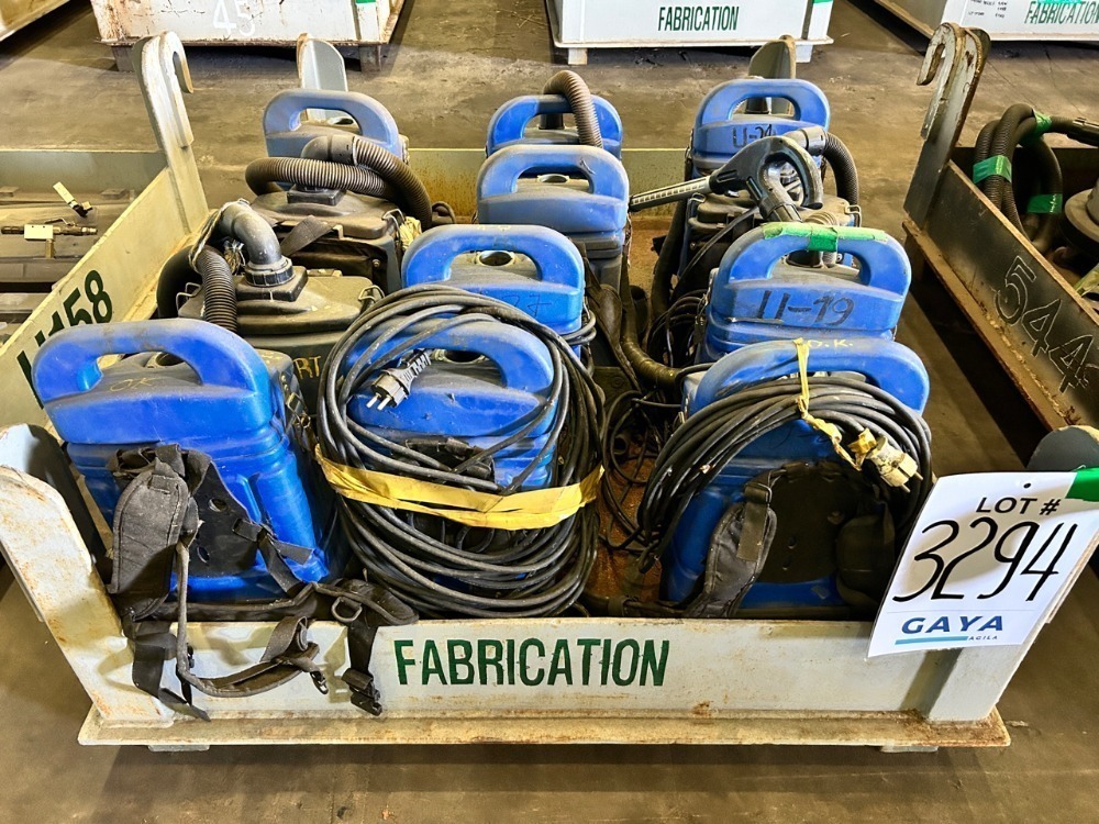 12x USED Backpack Vacuum Cleaner