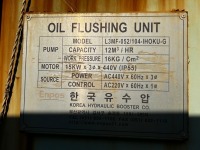 1x USED Oil Flushing Unit KOREA HYDRAULIC BOOSTER CO. - 6