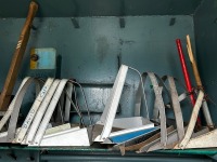 TOOLBOX with Assorted USED Tools and Consumable Materials - 9