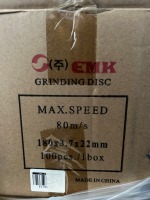 Boxes of NEW Grinding Disc (7inches) EMK - 3