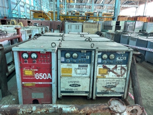 42x USED CO2 WELDERS 600A/650A HYOSUNG/DAEHONG