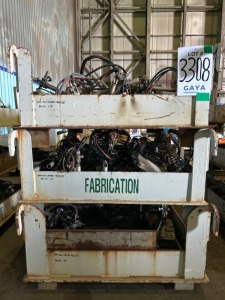 3x Steel Box with USED Automatic Gas Cutting Machine