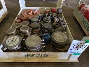 1x Steel Box with Assorted Size of USED Hydraulic Power Jack and Tensioner