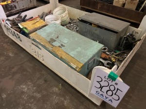 1x Steel Box with Assorted USED Tools